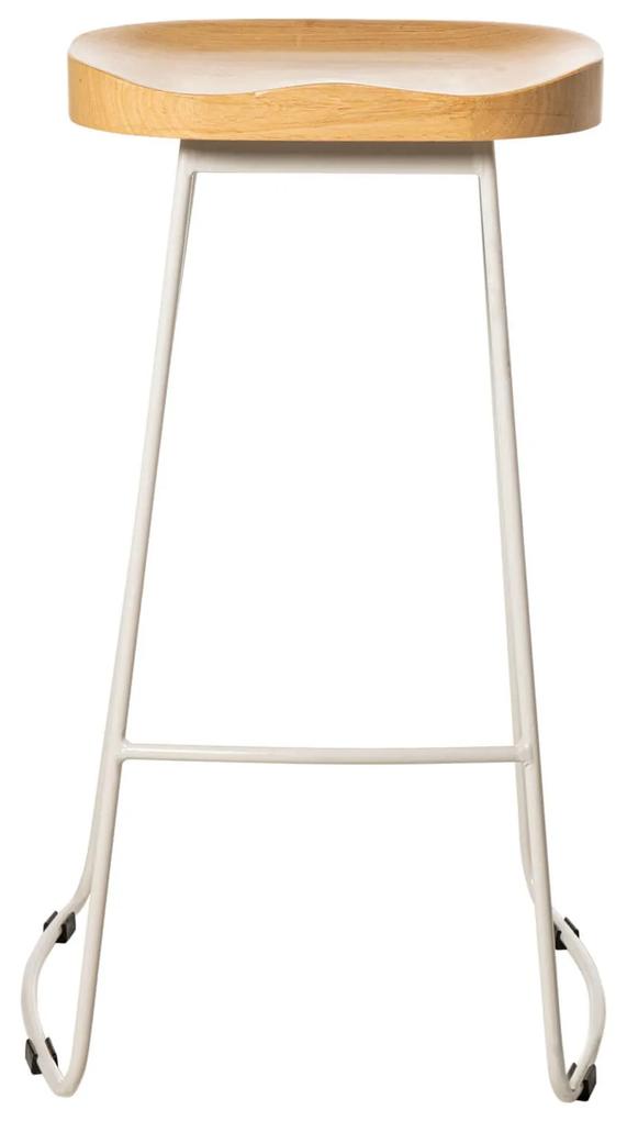 Barová stolička elaj 66 cm biela MUZZA
