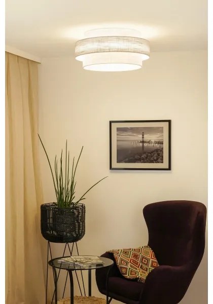 Brilagi - Stropné svietidlo DOVER SPACE LED/12W/230V pr. 50 cm šedá/krémová