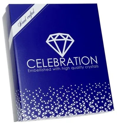 Celebration crystals Poháre na víno CRYSTALS CHRISTMAS 360 ml, 2 ks