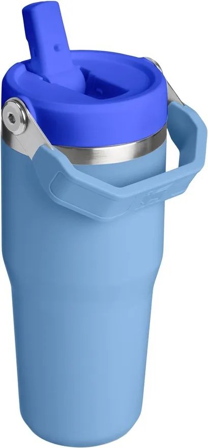 Modrá termoska z nehrdzavejúcej ocele 410 ml IceFlow™ Flip Straw 2.0 Tumbler Blue Sky – Stanley