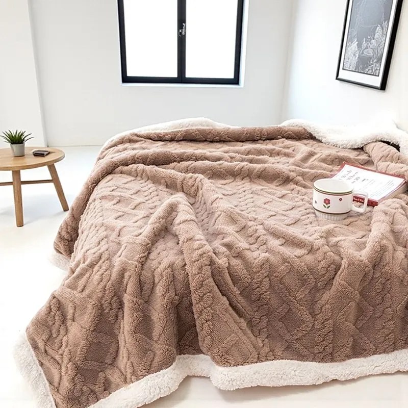 Hrejivá barančeková deka Homa KOBELA CAPPUCCINO