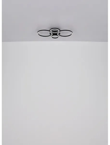 Globo 48039-40 - LED stropné svietidlo LORETTA LED/40W/230V pr. 35,5x53 cm čiern