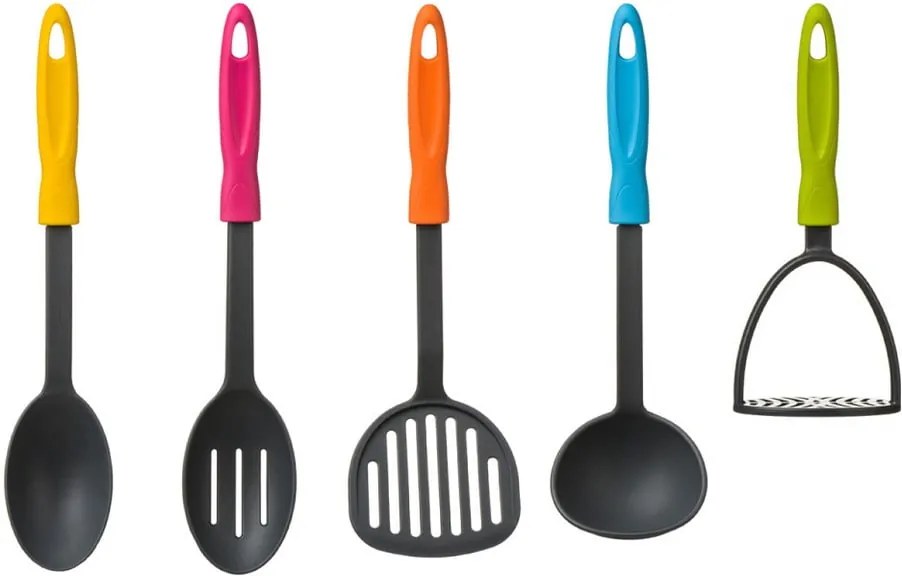 Set 5 kuchynských nástrojov Premier Housewares Kitchen Tool Set Grey Nylon