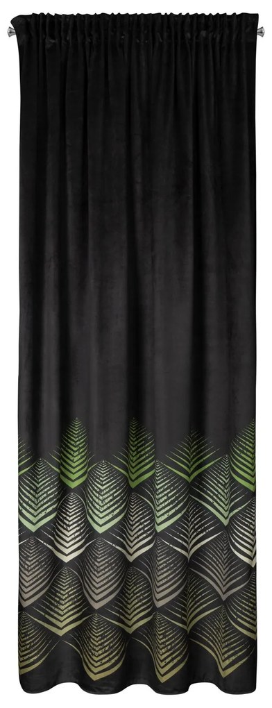 ZATEMŇOVACÍ ZÁVES NA PÁSKE ANGELINA 140X270 CM ČIERNA