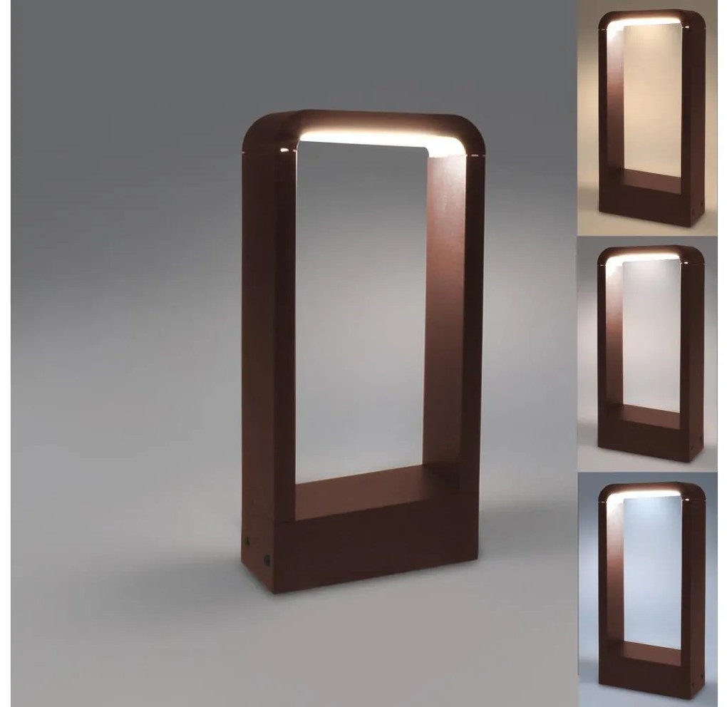 Brilagi - LED Vonkajšie svietidlo BARI LED/7W/230V 3000/4000/6000K hnedé IP54 30 cm