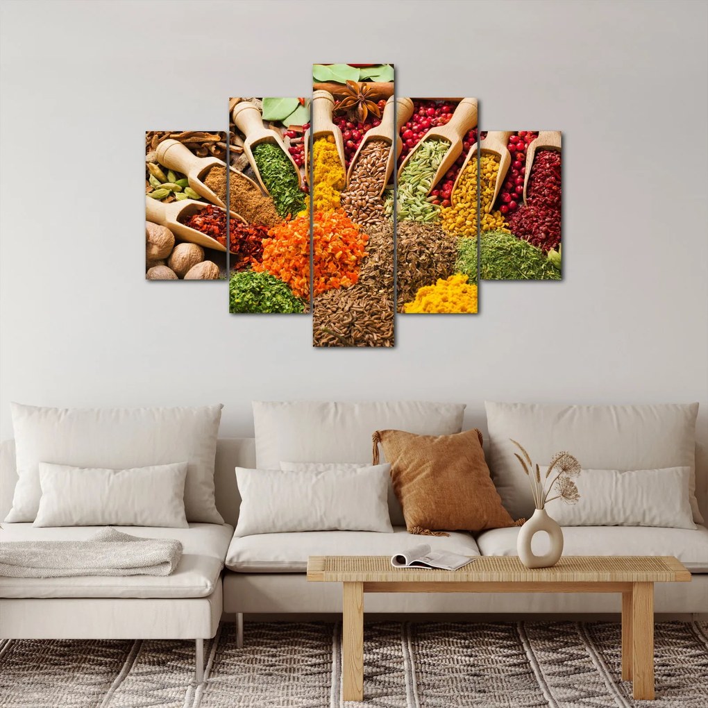 Obraz - Korenie z celého sveta (150x105 cm)