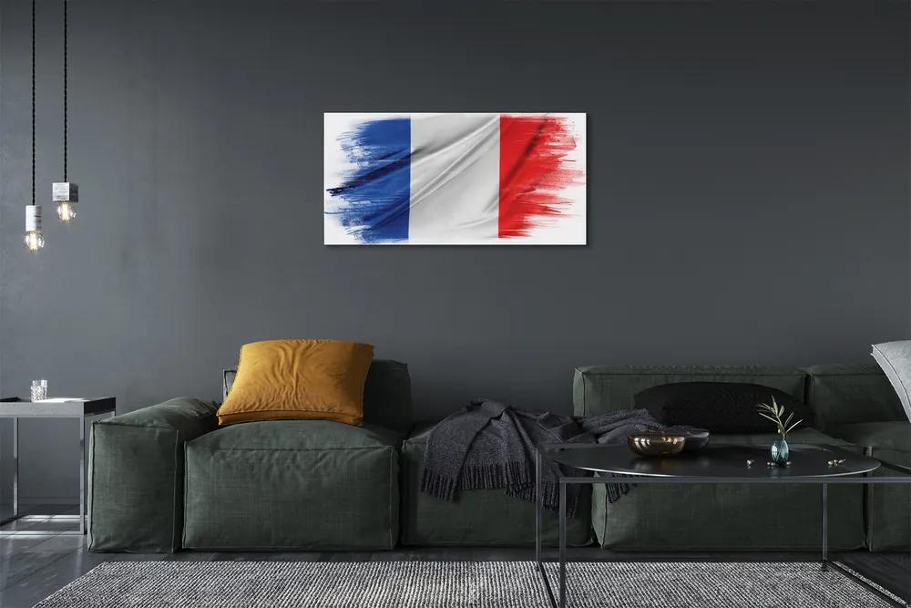 Obraz canvas vlajka Francúzsko 125x50 cm