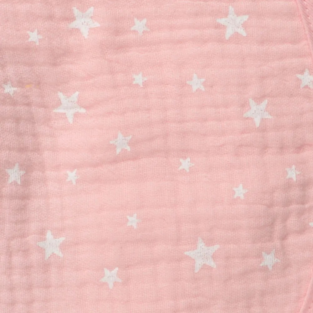 Ružová mušelínová detská deka 75x75 cm – Bébé Douceur