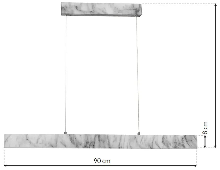 Závesné LED svietidlo Pierce, 1x LED 18w, 4000k, w