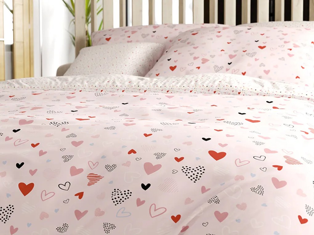 Bavlnené obliečky Renforcé LOVITA ružové Rozmer obliečky: 70 x 90 cm | 140 x 200 cm