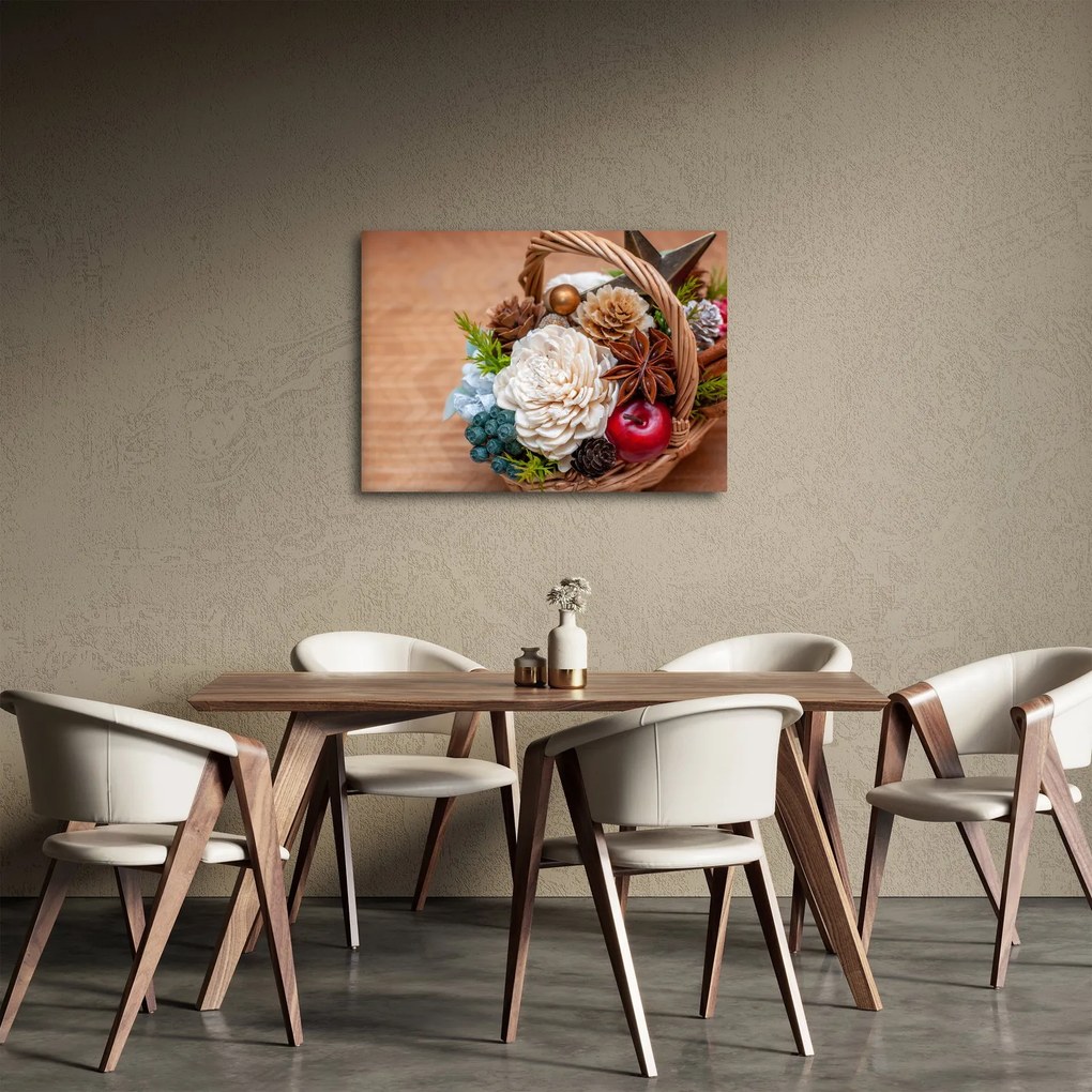 Obraz prúteného koša (70x50 cm)