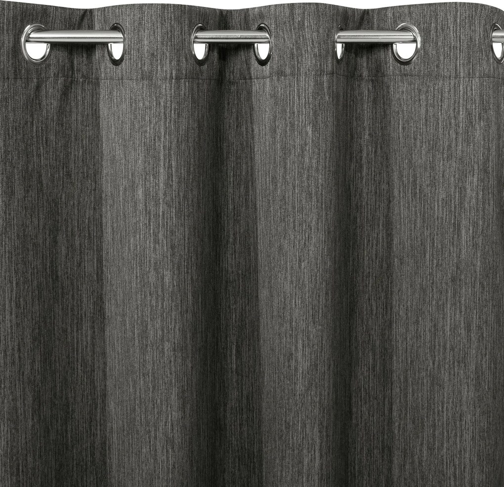 ZATEMŇOVACÍ ZÁVES NA KRÚŽKOCH ROSSIE 135X250 CM GRAFITOVÁ