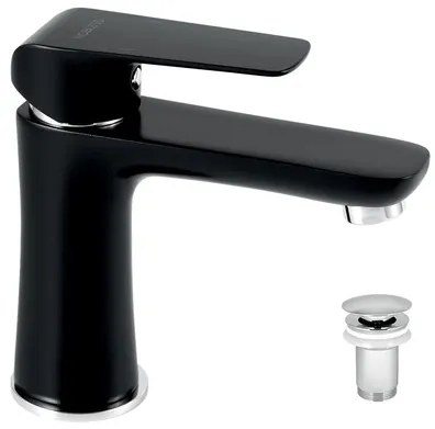 Novaservis Nobless Tina umývadlová batéria s výpusťou čierna / chróm 38003,5 38003.5