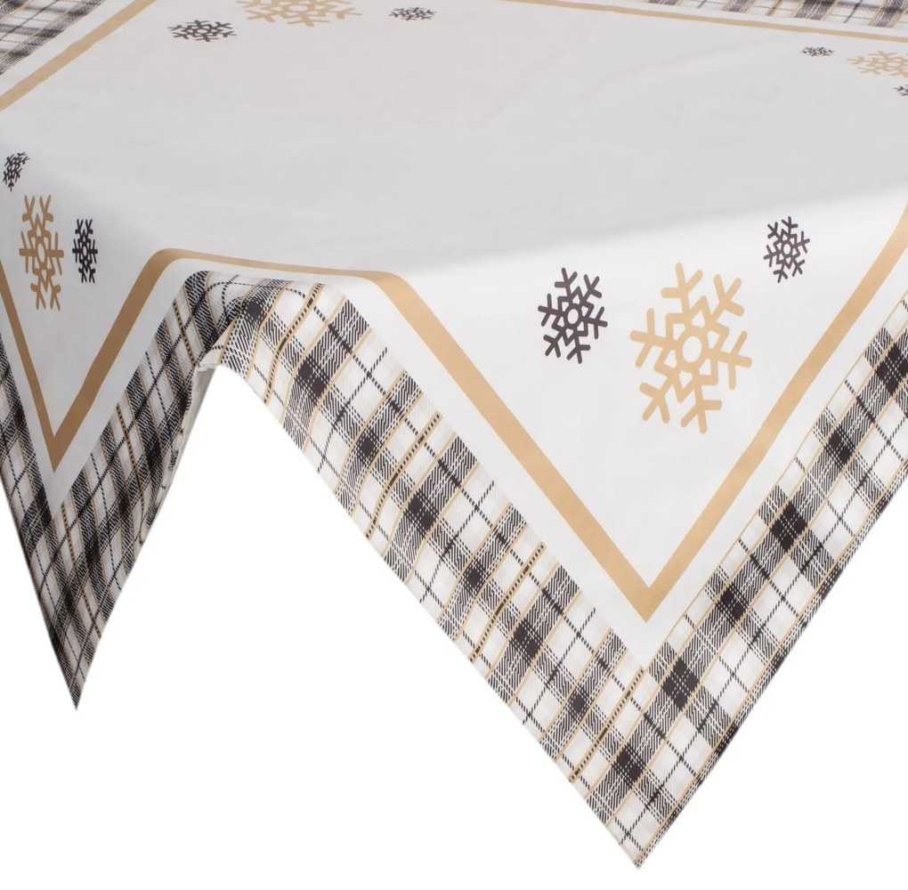 VIANOČNÝ OBRUS ANGEL 85X85 CM VZOROVANÝ