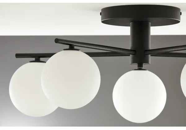 Jupiter 2049 - Prisadený luster PRATO 5xG9/14W/230V čierna/biela