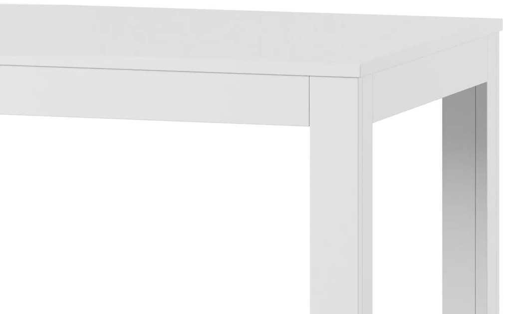 Jedálenský rozkladací stôl Wenus 160/300 cm biely matný