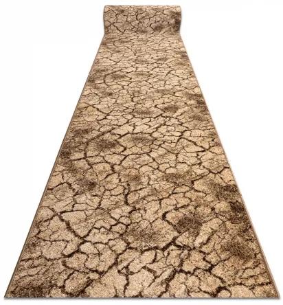 Behúň KARMEL Terra popraskaná zem orechová Veľkosť: 100 cm