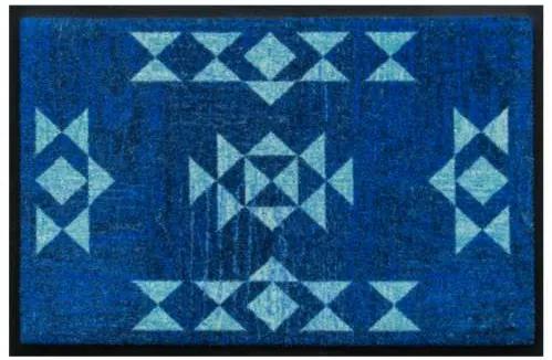 Premium rohožka s indiánskym vzorom - modrá (Vyberte veľkosť: 100*70)