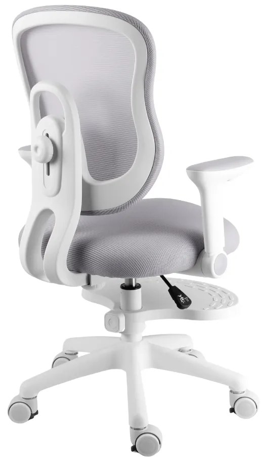 Detská rastúca stolička Neoseat MIKY — látka, sivá