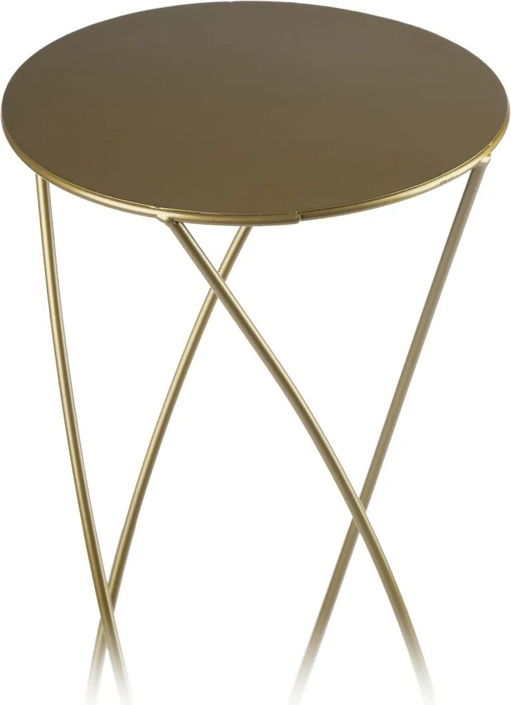 STOJAN NA KVETINÁČ SPIRAL 70X22,5X22,5 CM ZLATÁ