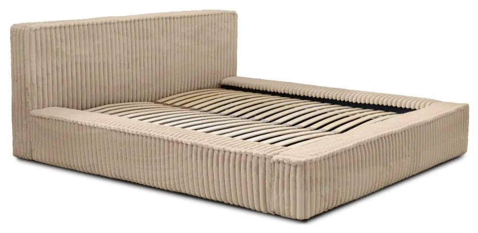 ČALÚNENÁ POSTEĽ SANTI 180x200 VITO 26 BÉŽOVÁ