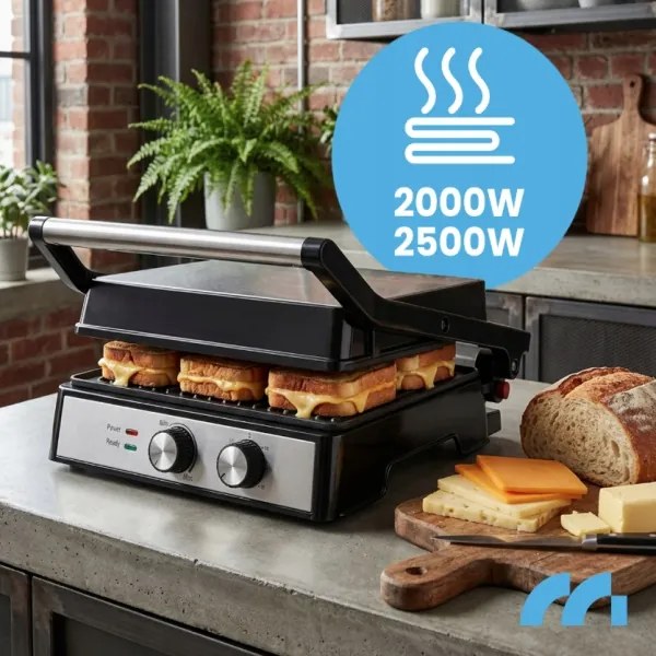Elektrický kontaktný gril / sendvičovač XXL 4500W PANINI