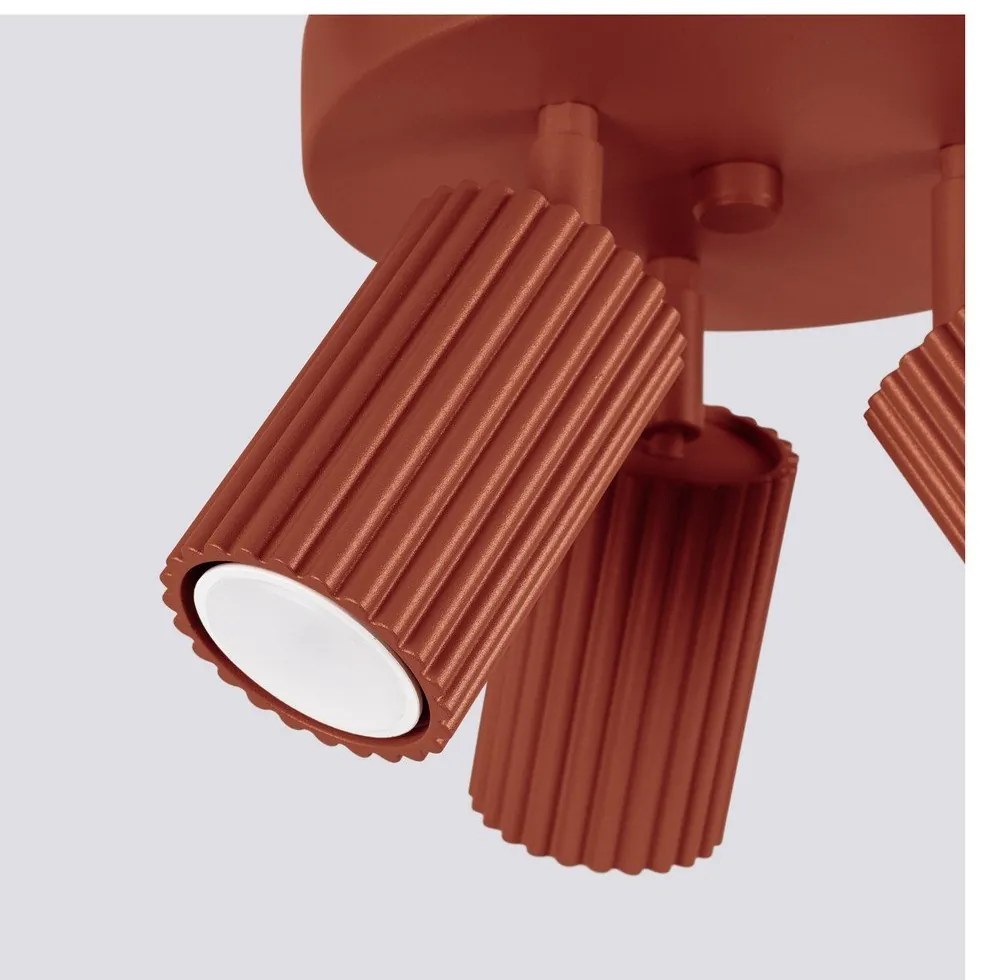 Stropné svietidlo v tehlovej farbe Gleam – Nice Lamps
