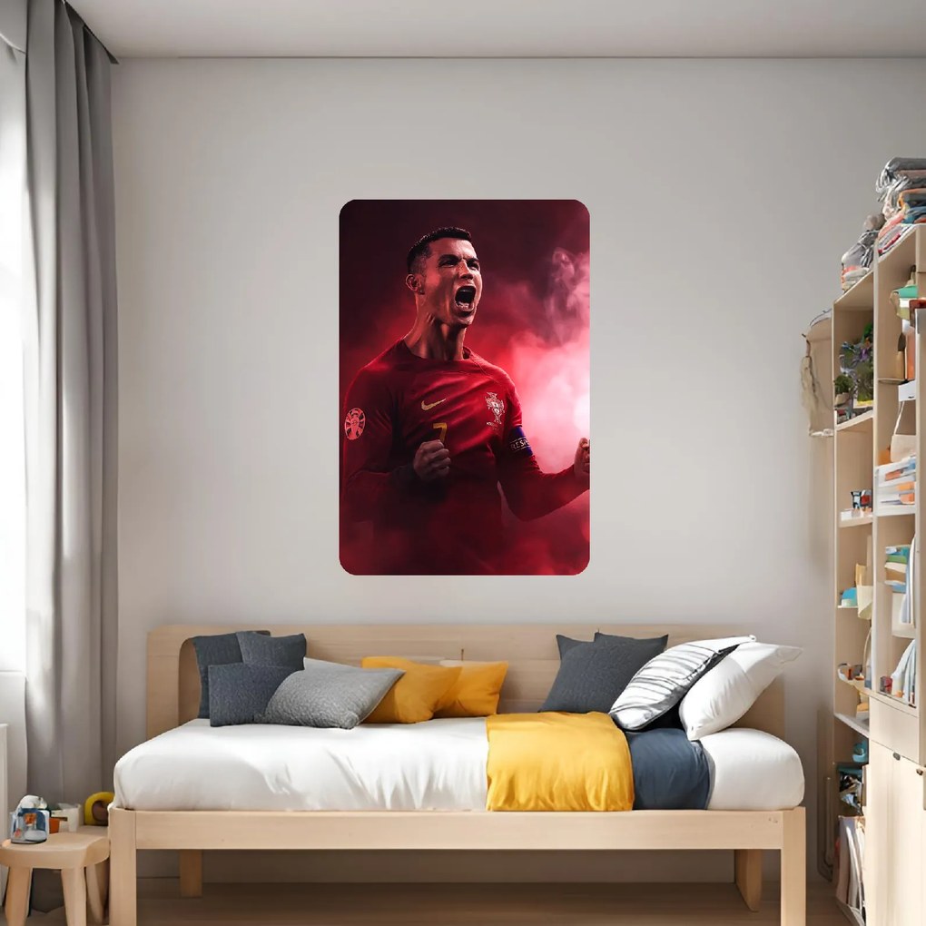 60x90cm Cristiano Ronaldo 3 - textilná nálepka na stenu