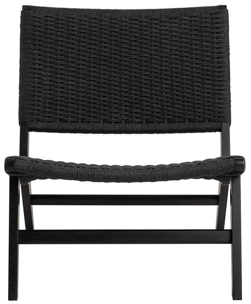 Křeslo Carson z masivu černé