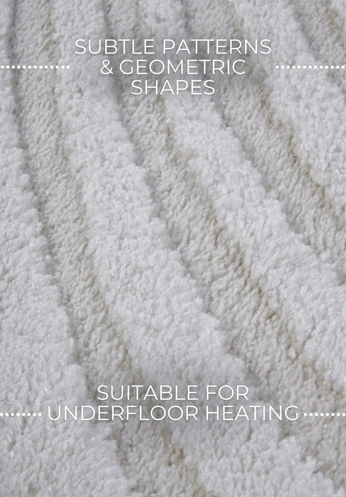 Kusový koberec Gallery 106086 Cream z kolekcie Elle, 80x120, biela, obývacia izba, ELLE Decoration