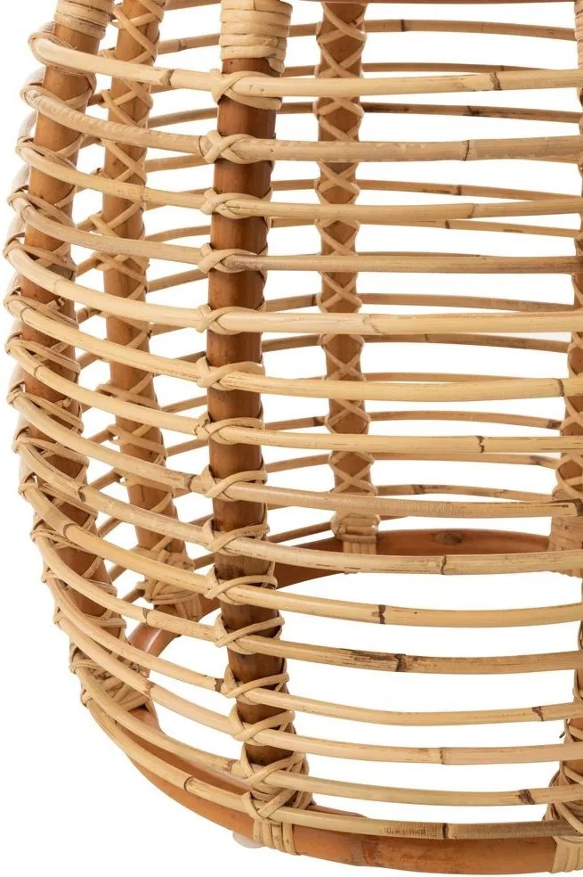 Prírodný ratanový odkladací stolík Ana Rattan Natural - Ø 40*48 cm