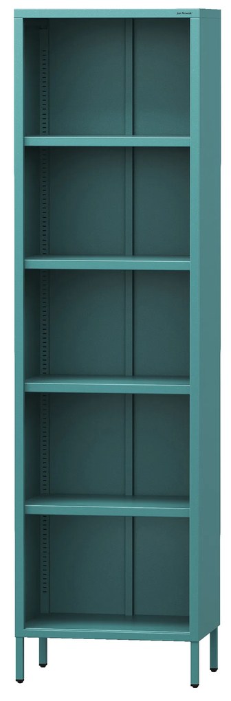 Knižnica do obývačky MARIO, 500 x 1800 x 350 mm, Modern: morská farba