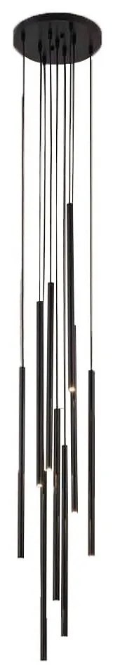 Shilo 7856 - Luster na lanku KOSAME 8xG9/10W/230V čierna