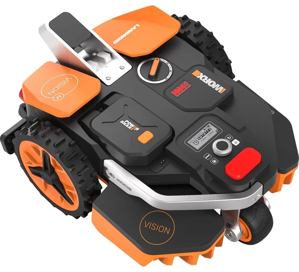 Worx Landroid Robotická kosačka Vision M600, 20 V, 2 Ah, Li-ion, 1 akumulátor, šírka strihu: 18 cm