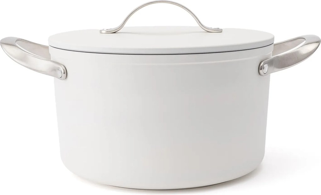 Elmich Nepriľnavý keramický hrniec Zen Ø 24 cm – krémovobiely