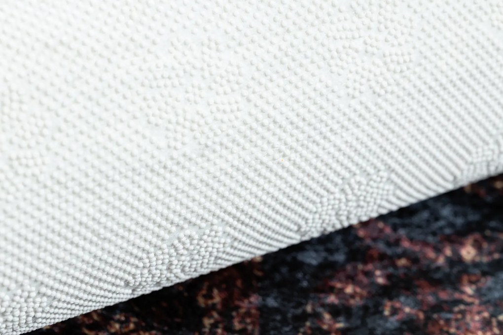 ANDRE prateľný koberec Ornament, čierno-terakotový, rozmer 160x220 cm