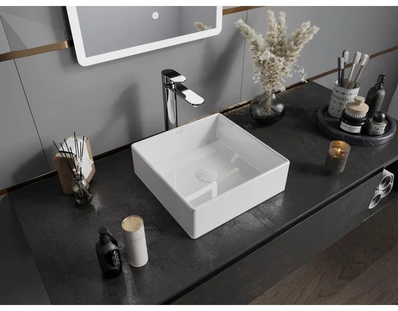 Mexen Goya, umývadlo na dosku 35 x 35 cm, biela, 22183500