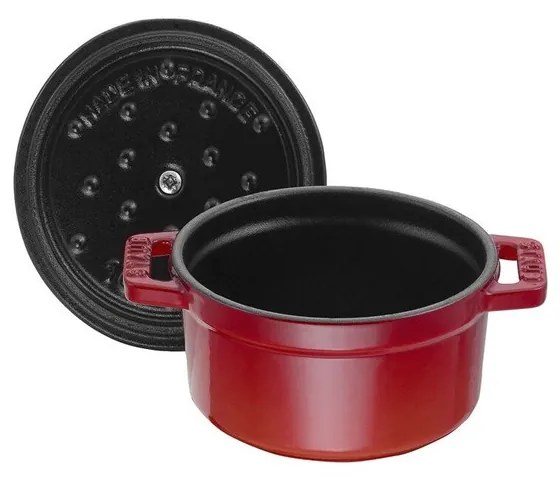 Staub Hrniec STAUB okrúhly 10 cm červený 0,25 l