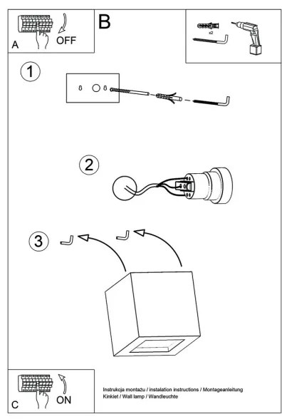 Sollux SL.0005 - Nástenné svietidlo LEO 1xE27/60W/230V biela