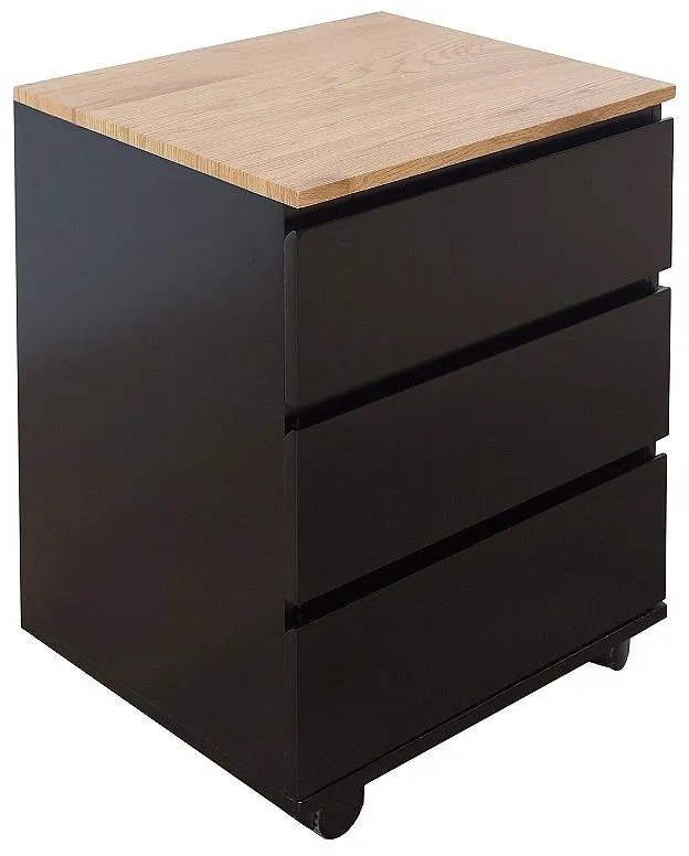 Zásuvkový kontajner Fabian na kolieskach dub