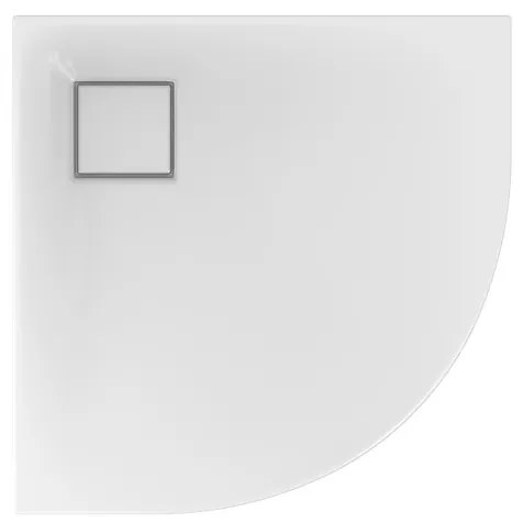 Cersanit TAKO SLIM sprchová vanička 80x80x4 cm + sifón, štvrťkruhová, biela, S601-119