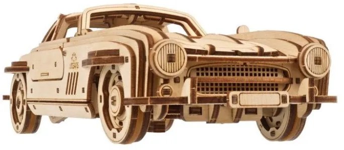Ugears 3D drevené mechanické puzzle Auto Winged Sports Coupe