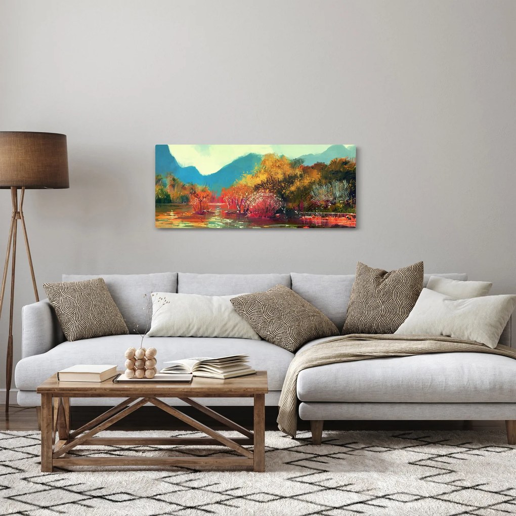 Obraz - Farby jesene (120x50 cm)