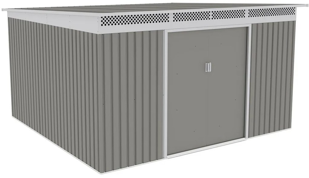 G21 Záhradný domček GRAH 1132 - 340 x 333 cm, metalický šedý 63900995