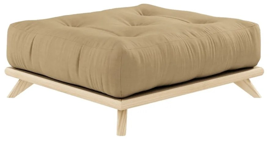 Podnožka Karup Design Senza Natural Clear/Wheat Beige