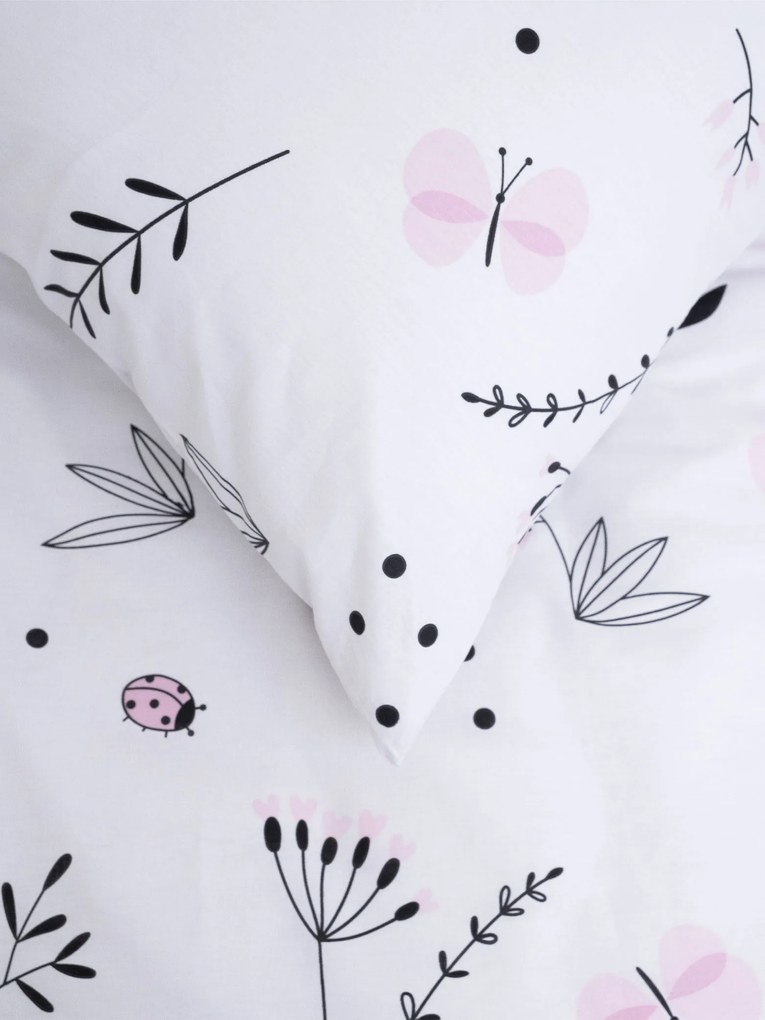 Bavlnená obliečka na vankúš Renforcé 50 × 70 cm - Lúka