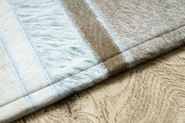 Koberec PATCHWORK 21717 béžový - imitácia kože krava