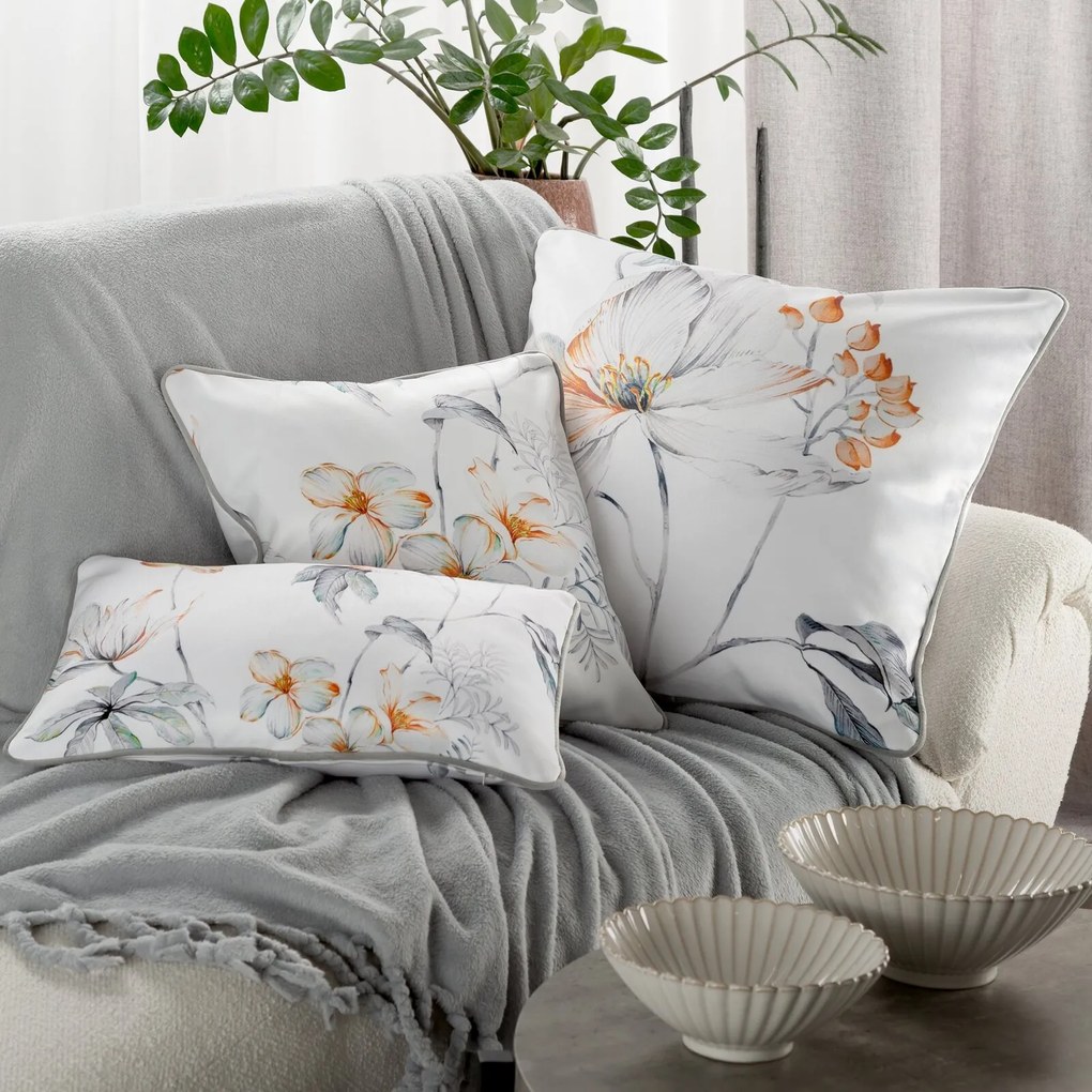 DEKORAČNÁ OBLIEČKA NA VANKÚŠ PREMIUM AMELIA 45X45 CM KVETY