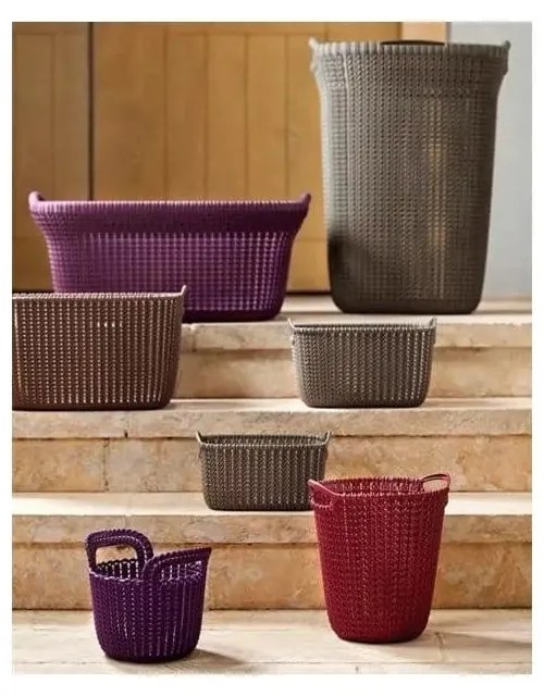 Plastový kôš na bielizeň 57 l Knit – Curver