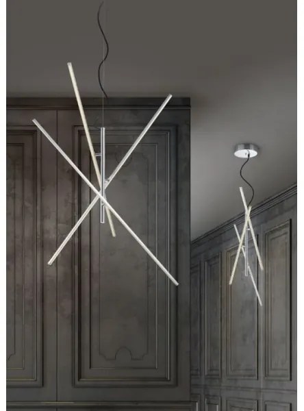 Trio - LED Stmievateľný luster na lanku TIRIAC 3xLED/8,5W/230V